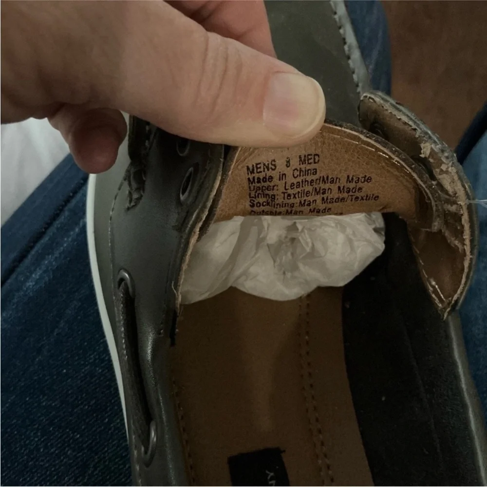 Marc Anthony Gray Boat Shoes with Moccasin Toe loafers